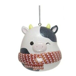 Squishmallows Connor Cow Kurt Adler Christmas Holiday Tree Ornament